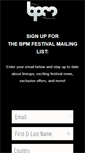 Mobile Screenshot of bpmfestival.com